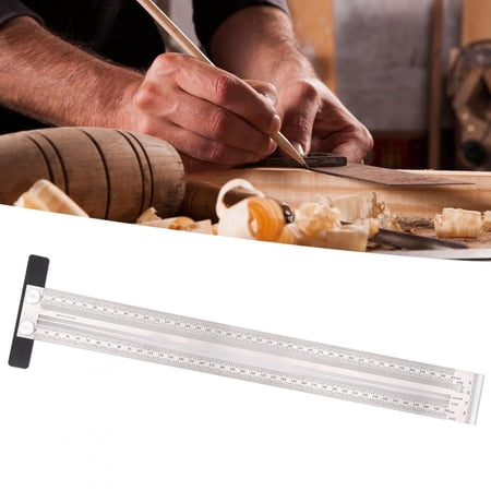 Practical Scribing Ruler Durable Stainless Steel Line Ruler Silver ...