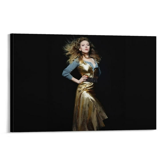 Scarlett Johansson American AAtress Poster Gifts Canvas Painting Poster Wall Art Decorative Picture Prints Modern Decor 20x30inch(50x75cm)