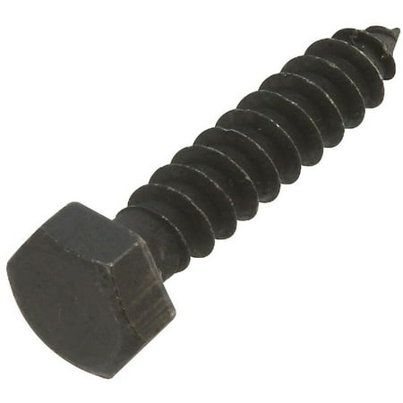

National 5-16 x 1-1-2 In. Black Zinc Lag Screw (6 Ct.) N179150 N179150 256978