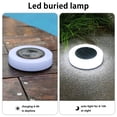 thumbnail image 2 of POINTERTECK 4Pcs Solar Ground Light Outdoor Solar Disk Light Waterproof Solar Buried Lamp for Patio Stairs Yard Pathway, 2 of 8