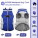 thumbnail image 2 of Abrigo para perros AOFITEE, impermeable, reflectante, de invierno, azul para perros, 2 of 5