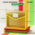 thumbnail image 2 of Carpeta expandible ThinkTex transparente con cierre a presión, paquete de 3, 2 of 7