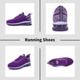 thumbnail image 7 of JOYFON Women Running Shoes Tennis Athletic Sneakers Air Cushioned Non Slip Lightweight Walking Shoes WhitePurple Size 6.5, 7 of 7