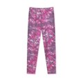 thumbnail image 3 of Prestigez Girls Fashion Printed Stretchy Tie Dye Leggings Pants Pack of 2, Fuchsia/Purple, Size: 8, 3 of 3