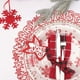 thumbnail image 5 of Christmas Snowflake PVC Table Mat Round Waterproof Heat Resistant Holiday Dining Placemat for Western Style Decor Party Table Setting Festive Dinnerware Cover, 5 of 6