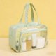 thumbnail image 4 of Bolsa de almacenamiento de viaje para artículos de aseo, impermeable, con separación para artículos húmedos y secos, bolsa de cosméticos portátil de PVC para gimnasio, deportes y viajes, estuche de, 4 of 6