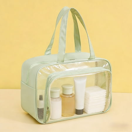 Dry Wet Separation Bag  Waterproof Travel Storage Bag with Double Layer PVC Toiletry Organizer for Gym Swim Beach Portable Wet Pack for Camping Fitness Sport Bag