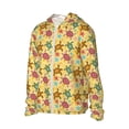 thumbnail image 2 of Rocae Sea and Sand Print Breathable Sun Protection Hoodie Quick-Dry Lightweight Long Sleeve Hoodie Unisex Running Sports Shirt, 2 of 9