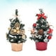 thumbnail image 2 of Árbol de Navidad artificial en miniatura, decoración, modelo de árbol de Navidad, regalos para decoración (20cm, rojo B y dorado B), 2 uds., 2 of 5