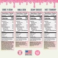 thumbnail image 6 of Nostalgia Ice Cream Mix Variety Pack, Vanilla Crème, Chocolate, Strawberry, and Cookies N' Cream, 4 Pack 8oz Pouches, Gluten-Free Dessert Mix, 6 of 8