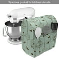 thumbnail image 2 of Vintage Stand Mixer Cover, Pattern Birds and Cages Illustration Freedom Escape Art, Kitchen Appliance Organizer Bag Cover with Pockets, 5 Quarts, Mint Green and Brown, by Ambesonne, 2 of 4