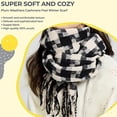 thumbnail image 4 of Écharpe d'Hiver, Écharpes Chaudes, Accessoires pour Temps Froid, Écharpes à Franges, 4 of 5