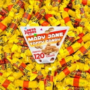 LaetaFood Mary Jane Candy, Peanut Butter Flavored Taffies (1 Pound Bag )