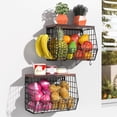 thumbnail image 2 of Frutero Wawocs de 2 niveles, apilable, montado en la pared con tapa, 2 of 8