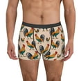 thumbnail image 1 of Balery Rooster Calzoncillos bóxer para hombre, ropa interior de algodón suave y transpirable con cinturilla de nailon-Large, 1 of 5