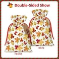 thumbnail image 2 of Cauagu Autumn Leaves 1 Pattern Christmas Gift Bag,Drawstring Xmas Gift Bags Holiday Gift Wrapping Gift Pouch with Tag Holiday Gift Bags Party Favor Bags,1PCS-Medium, 2 of 9