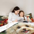 thumbnail image 5 of Manfei 3D Christmas Dog Bedding Comforter Set, Cute Pug Animal Twin Comforter Sets, Winter Xmas Tree Gifts Reversible Bedding Set, Breathable Home Decor, 2-Piece, 5 of 9