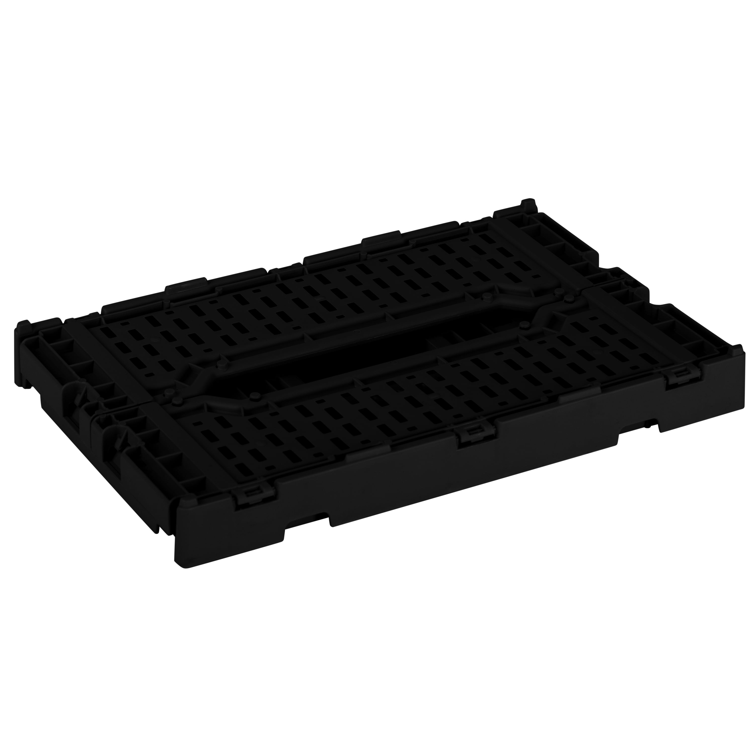 Simplify 4LT Collapsible Plastic Storage Crate in Black