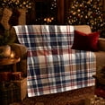 thumbnail image 3 of Classic Tartan Plaid Autumn Hearth, Festive autumn celebration Scene, Warm Flannel Blanket for Living Room and Reading Nook, Art Lovers autumn celebration Gift, Festive Home Decor, 3 of 9