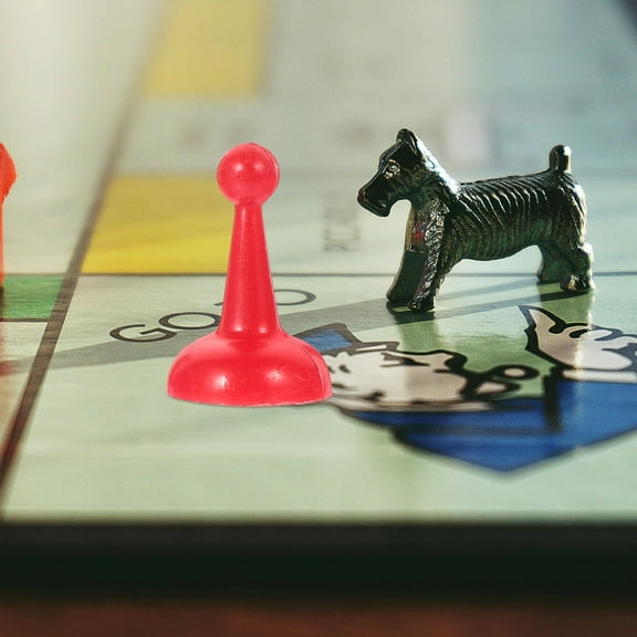 Pawsdot 40Pcs Lightweight Plastic Chess Pieces Assorted Color Game Components for Board Game Replacement