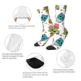 thumbnail image 3 of Yiaed Cactus And Insects Print Great elasticity Crew Socks Sports socks for Men and Women, 3 of 5