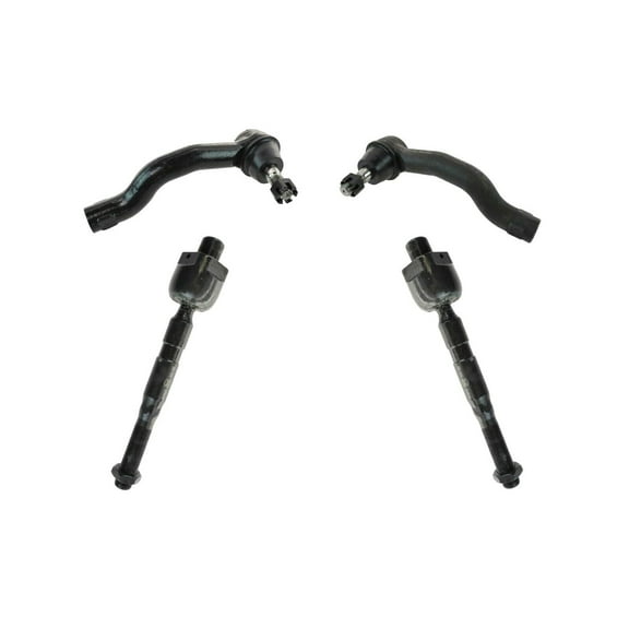 4 Pc Steering Kit Front Outer & Inner Tie Rod Ends Fits Left Right Side Fits select: 2005-2019 NISSAN FRONTIER, 2005-2012 NISSAN PATHFINDER