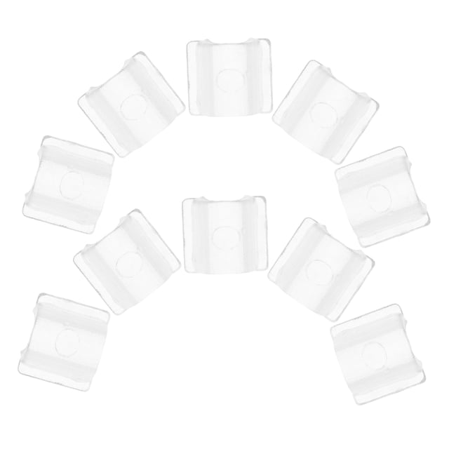TEHAUX 100Ud Hebillas En U Para Sujetar Coleteros Transparentes Resistentes Para Uso Diario Y Eventos