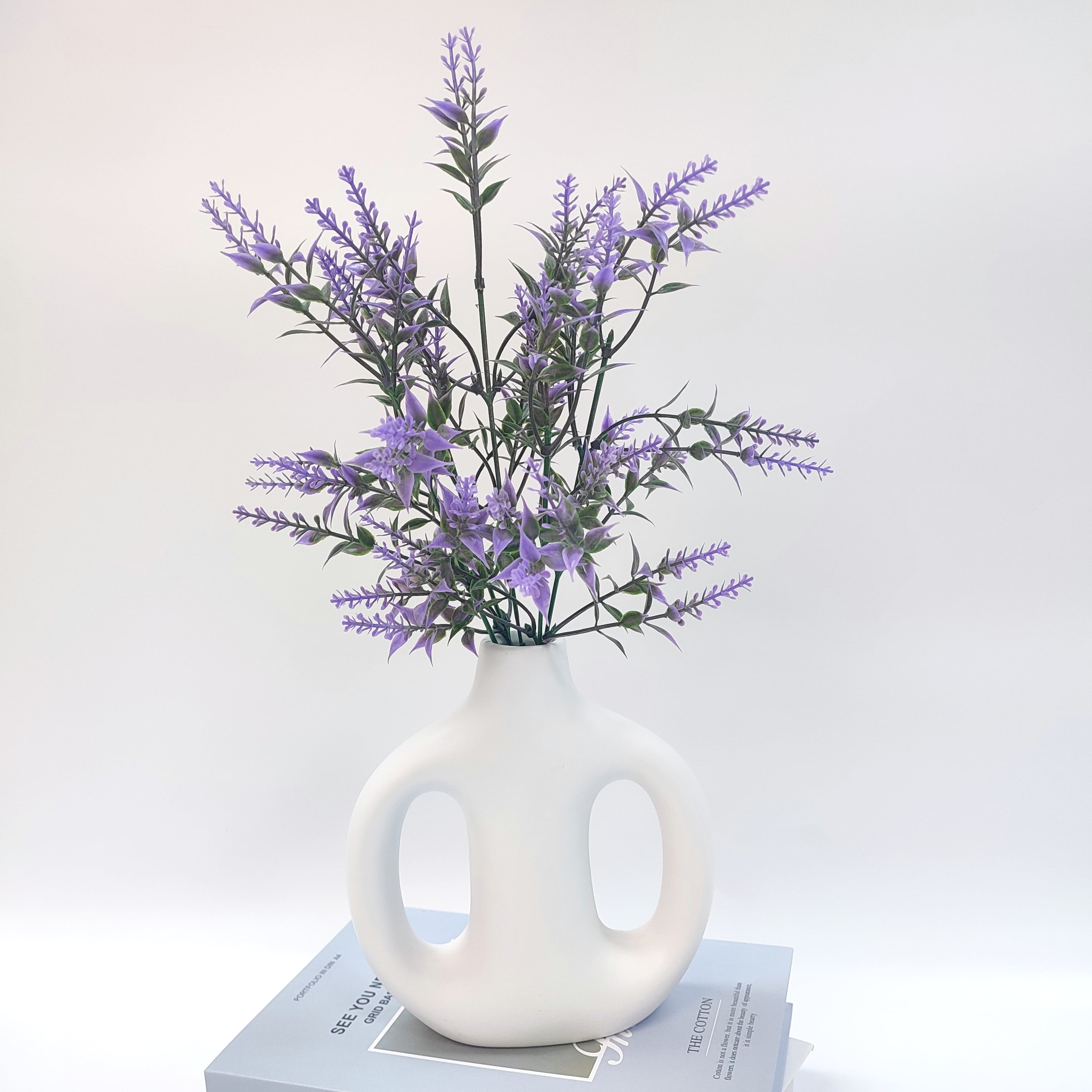 Mainstays Indoor Artificial Flower Lavender Pick, Purple Color, Assembled Height 13.5"