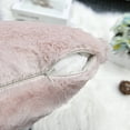 thumbnail image 6 of Home Soft Things Faux Fur Throw Pillow Cover 4 Piece Set-Peach Blush - 20" x 20", 6 of 9