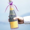 thumbnail image 5 of Lavender Sheer Organza Wine Bottle Cover with Satin Drawstring for Gift Giving 10pcs 37 * 15cm, 5 of 8