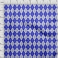 thumbnail image 4 of oneOone Polyester Spandex Blue Fabric Check Argyle Sewing Craft Projects Fabric Prints By Yard 56 Inch Wide, 4 of 4