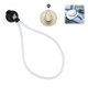 thumbnail image 1 of Soporte para sombrero, soporte para sombrero de vaquero para coche con ventosa, soporte multifuncional para sombrero para coche/SUV/camiones/hogar (1 unidad, blanco), 1 of 5