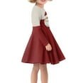 thumbnail image 2 of DISNIMO Christmas Dress for Girls Santa Claus Dress for Girls Long Sleeve Midi Dress for Kids Girls Soft Dresses for Kids 11-12 Girl Dress Casual Winter Dress Girls Skater Dress Long Sleeve, 2 of 6