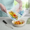 thumbnail image 6 of Cut N' Funnel "Sea Plants & Shells" Designer Flexible Plastic Cutting Board Mat 15" x 11.5", 6 of 7