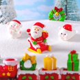 thumbnail image 4 of YAOMOBB Long-lasting Christmas Ornament Add Holiday Cheer with 2Pcs Christmas Bear Ornament Mini Cartoon Santa Claus Snowman Tree Gift Box Solid Resin Desktop Decorations, 4 of 7