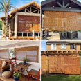 thumbnail image 4 of Outdoor Bamboo Blinds,Cordless Light Filtering Blackout Curtain with Lifter,Privacy Privacy Screen Reed Roller Blinds,Natural Roman Shades for Patio,Sun Protection Breathable(24" W x 84" H), 4 of 7