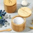 thumbnail image 6 of LMTODLFG Dual Spice Containers with Swivel Lid & Spoon - Divided Salt and Pepper Storage Box for Countertop, Kitchen Seasoning Organizer with Leakproof Design, 6 of 6