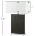 thumbnail image 7 of SAFAVIEH Joyce 27.75 in. H Rectangular Faux Table Lamp, Grey Faux Woven Leather, Set of 2, 7 of 7