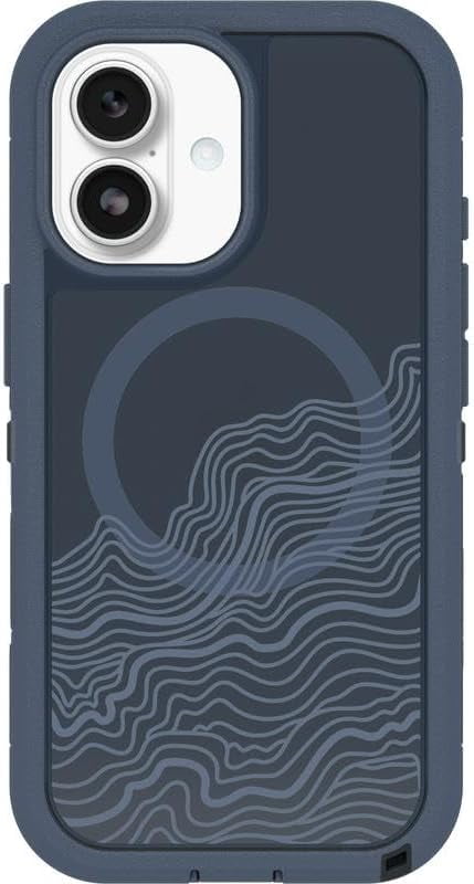 OtterBox iPhone 17 (Only) Bundle: Defender Series XT Case & Screen Protector - Offgrid (Blue) - Snaps on MagSafe - Tough - Rugged & Durable - Non-Retail Packaging