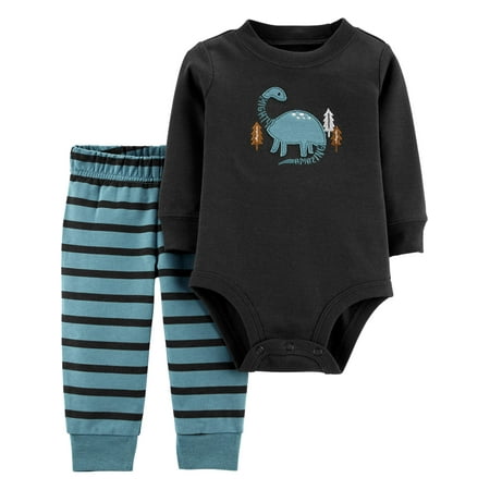 Child of Mine by Carter's Long Sleeve Bodysuit and Pant Outfit Set, 2 pc set (Baby Boys)