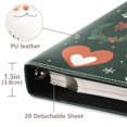 thumbnail image 3 of FORMRS 3 Ring Photo Album 4"x6" Self Adhesive Large Capacity PU Leather Cover, Whimsical Christmas, 3 of 5