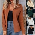 thumbnail image 2 of Utoimkio Cardigan Sweaters for Women Full-Zip Sweatshirt Long Sleeve Knitted Sweaters Winter Fall Casual Loose Outwear, 2 of 5