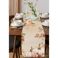 thumbnail image 2 of Table Runners 72 Inches Long Dress Scarves, Orange Pumpkins Fall Farmhouse Kitchen/Dining Table Runner, Coffee Tablerunners, Thanksgiving Flowers Autumn Leaves 13x72 Inch, 2 of 7