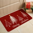 thumbnail image 4 of Merry Christmas Door Mat 17x29 Inch Red Christmas Tree Doormat Decorative Outdoor Winter Decoration Indoor Outdoor Entrance Floor mat, Non Slip Welcome Party Decor, 4 of 6