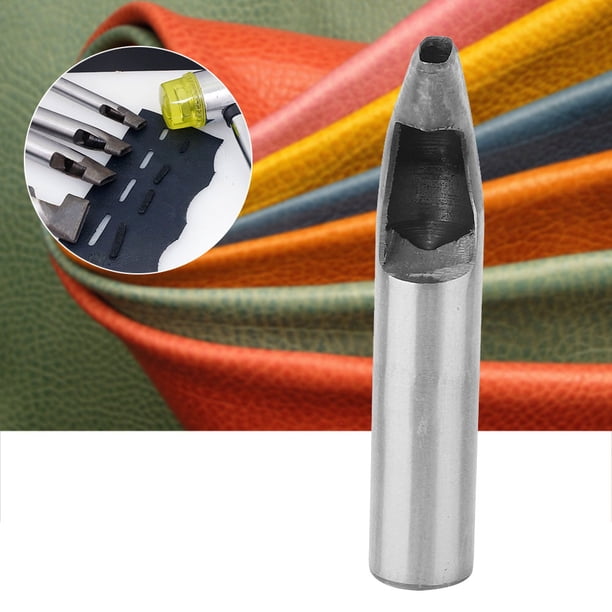 Herramienta Perforadora Manual De 4mm Para Manualidades De Cuero, Herramienta Perforadora Con Forma Ovalada Para Cinturón, Perforadora De 25x4mm