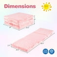 thumbnail image 4 of Kepooman Foldable Floor Mattress for Kids with Washable Flannel Cover-Pink, 4 of 6