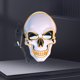 thumbnail image 5 of Cubierta facial LED, 3 modos de iluminación, cubierta facial de calavera aterradora brillante para Halloween, Cosplay, fiesta navideña, luz amarilla, 5 of 14