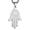 Silver, variant on Khamsah Stainless Steel Egyptian Eye Fatima Hamsa Hand Pendant Necklace Success and Protection Lucky