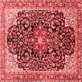 thumbnail image 1 of Ahgly Company Indoor Square Medallion Red Traditional Area Rugs, 4' Square, 1 of 4