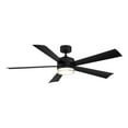 thumbnail image 2 of Wynd 52" Matte Black Integrated LED Smart Ceiling Fan with Remote Control, 2 of 11